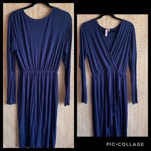 ALYA Faux Wrap Dress
